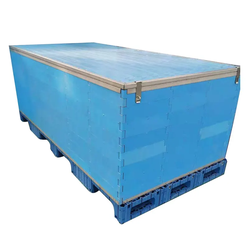 1200*1000*1245mm 1200*2375*980mm large size custom made collapsible plastic pallet box and bin
