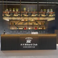 Ensemble de meubles de style industriel, comptoir de bar et armoire de réception pour salle de billard, restaurant, hôtel, salle de sport