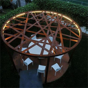 GNEE Gazebo compact pliable en acier corten pour petits balcons et espaces limités - Product Image 4