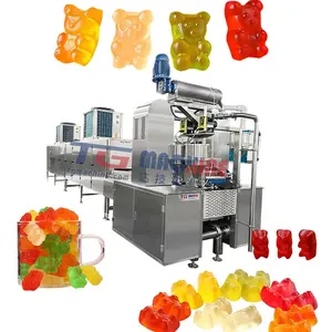 Servo Drive Fully Automatic Vitamin Supplement Candy Processing Equipment Sugar Free Gummy Candy Depositor Machinery