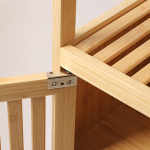 Floor-standing multi-layer bamboo storage <b>rack</b>, cabinet, multi-functional <b>kitchen</b> cabinet, pot <b>rack</b>, dish cabinet, narrow - Product Image 3