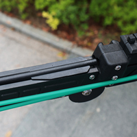 Lance-pierre mécanique pliable PIAOYU noir/vert, accessoires de tir de chasse en plein air pour adultes en plastique