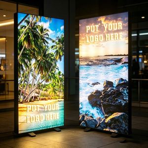 Wind Resistant Freestanding Backlit <b>Light</b> Panel Full Wrap Printing for Grand Opening Carnival Event Trade Show <b>Light</b> <b>Box</b> - Product Image 1
