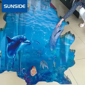 Anti-slip 3d removível impermeável ladrilhos adesivos vinil pvc publicidade adesivos