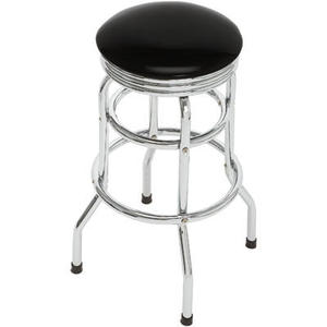 Venta caliente <span class=keywords><strong>Taburete</strong></span> de Bar giratorio de metal de diseño moderno con asiento de <span class=keywords><strong>banda</strong></span> cromada <span class=keywords><strong>Taburete</strong></span> de Bar cromado al por mayor - Product Image 2