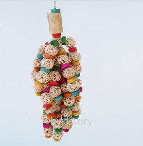 Colorful Wood Bird <strong>Parrot</strong> Hammock Swings Ladders Eco-Friendly Cartoon Style Bite <strong>Toy</strong> For Pet Training - Product Image 3