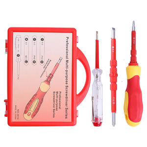 Juego de Destornilladores Aislados de Alto Voltaje 5 en 1, Incluye Destornilladores Phillips con Imán Fuerte y de Forma Irregular Especial - Product Image 2
