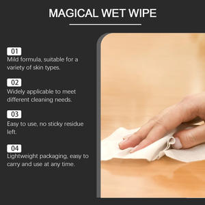 5 PCS Lenços Umedecidos <span class=keywords><strong>Mini</strong></span> Limpeza Pressão para Uso Diário Portáteis para Viagem - Product Image 3