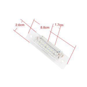 Lumière de plaque d'immatriculation Porsche Carrera GT3 Boxster 205 mm, coque transparente, LED blanche intégrée, type PZ016 - Product Image 3