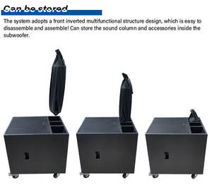 Design portatile 2 vie frequenza del suono attiva Line Array altoparlanti sistema Pa Subwoofer altoparlante colonna - Product Image 3