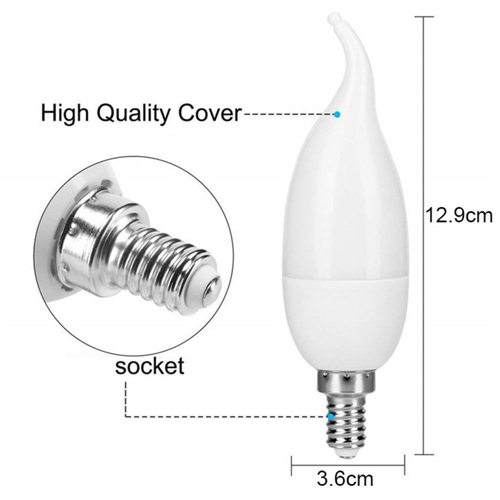 E14 E12 E27 キャンドル型電球 LED 炎効果 模擬火炎電球