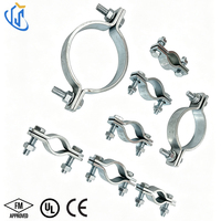 Collier de serrage pour tuyau UTT60 de 1/2 pouce DN15 à 8 pouces DN200 en acier au carbone galvanisé pour système de protection incendie