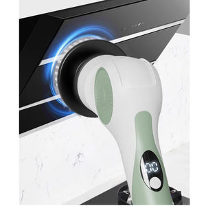 Brosse de <span class=keywords><strong>nettoyage</strong></span> électrique rotative sans fil à long manche rétractable 10 en 1 pour cuisine et voiture, brosse de <span class=keywords><strong>nettoyage</strong></span> électrique en plastique - Product Image 2