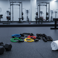 Ensemble de 11 bandes de résistance en TPE sans latex, très résistantes, pour l'exercice en salle de sport