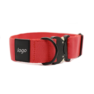 <span class=keywords><strong>Collar</strong></span> de perro táctico personalizado, gran calidad, fuerte, grueso, resistente, hebilla de Metal, para perro - Product Image 2