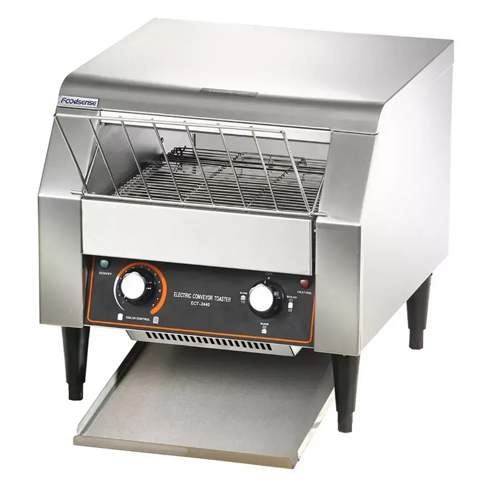 Máquina de pão elétrica comercial 2.6kw, máquina de toaster de pão automática,