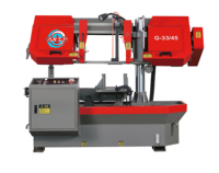 Scie à ruban semi-automatique pour métaux, moteur en cuivre 3kW 4 pôles, scie à ruban horizontale, table de travail renforcée, équipement de sciage des métaux