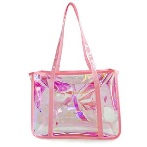 High Quality Medium Size PVC Shopping Tote Bags <b>Waterproof</b> Daily Food <b>Storage</b> with Personalized Laser Design Wholesale - Product Image 1