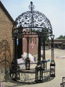 Châu Âu hiện đại Roman phong cách Lớn Vườn trang trí wrought sắt Dome kim loại sắt gazebo cho ngoài trời trang trí sân vườn - Product Image 4