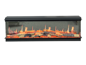 Chimenea eléctrica virtual de lujo con Wifi 3D de gama alta y control remoto de 75 "con chispas y USB, chimenea eléctrica con pantalla LCD combinada - Product Image 5