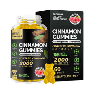 Özel etiket seylan tarçın Gummies şeker ayılar toptan bağışıklık destek takviyesi ot tarçın Gummies - Product Image 6