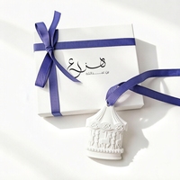 Diffuseur de parfum suspendu pour voiture et armoire, désodorisant en céramique, plâtre aromatique, fleur en porcelaine, huile parfumée, logo personnalisé