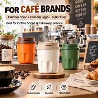 Gobelet de voyage Kingze 310 ml pour café à emporter, service OEM ODM, commande en gros, logo personnalisé, gobelet à café en acier inoxydable 316 anti-fuite