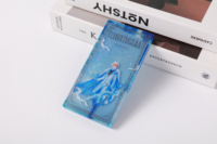 Support en acrylique personnalisé avec sable mouvant, briques en acrylique liquide transparentes épaisses avec paillettes, impression DIY, cadeaux photo d'anime