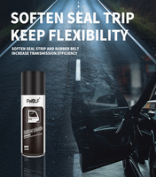 Spray caoutchouc intérieur de voiture antirouille voiture polymère cristal silicone lubrifiant spray d'huile pour plastique et cuir