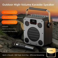 Karaoké transfrontalier modèle X7 pour système 5.1, 2030W haute puissance, portable, extérieur, 2 microphones, batterie lithium intégrée