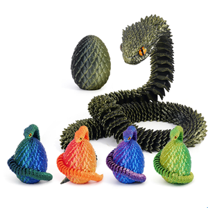 Set di Uova di Drago Viper Stampate in 3D in PLA, Giocattolo Articolato per Bambini, Regalo per Pasqua, Vendita all'Ingrosso - Product Image 1