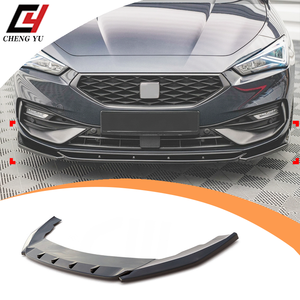 Splitter Paraurti Anteriore in ABS Nero Lucido e Effetto Carbonio per <span class=keywords><strong>Seat</strong></span> <span class=keywords><strong>Leon</strong></span> FR Mk4 2020+, Kit Carrozzeria Esterna, Accessorio Aerodinamico - Product Image 1