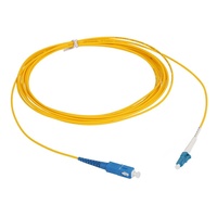 Cordon de brassage à fibre optique monomode Skylynn SC LC Simplex 9/125 OS2 G657A1 LSZH Jaune à faible perte d'insertion 1310/1550nm FTTH