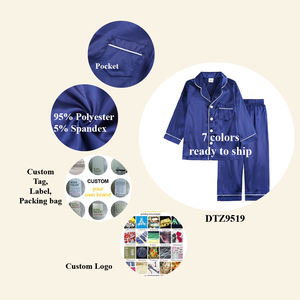 Детская атласная пижама с длинным рукавом - Product Image 3