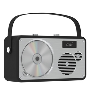 Nouveau design rétro Lecteur <span class=keywords><strong>CD</strong></span> portable rechargeable avec son Hi-Fi - Product Image 3