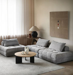 Sofá cama Cloud Couch Juego de muebles sofás minimalistas modular seccional plumón relleno cojín interior sala de estar - Product Image 6