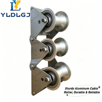 YILI Unidad de Soporte Modular para Cables, Tipo Cadena de Rodillos, Galvanizada, para Fijación en Suelo, Recta y Cóncava, Guía de Cableado de Acero, para Traslado en Zanjas