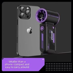 Smart Display Hand 19000 Rpm High Speed 100-Speed Stepless Adjustment 3600Mah Battery Ultra-<b>Mini</b> Portable <b>Fan</b> - Product Image 5