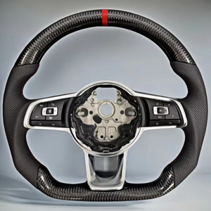 Thể thao sợi carbon da tay lái lắp <span class=keywords><strong>r</strong></span>áp cho Volkswagen VW GTI <span class=keywords><strong>Golf</strong></span> 7 <span class=keywords><strong>r</strong></span> Passat MK6 GTD MK7 sửa đổi Jetta - Product Image 5