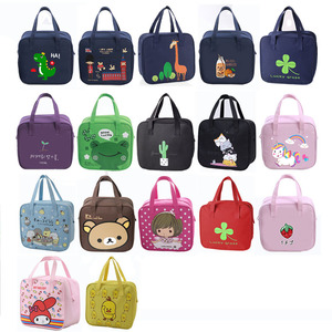 Tas Ibu Kecil Motif Kartun, Tas Tangan Kotak Besar Bahan Oxford, Tas Jinjing, Tas Bekal Makan Siang Dewasa & Anak, Dapat Digunakan Kembali - Product Image 2