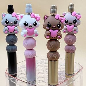 Cuentas con Forma de Animales Adorables para Decoración de Bolígrafos, Diseño de Vaca, Cebra, Jirafa y Leopardo, Suministros de Manualidades 3D Coloridos - Product Image 5