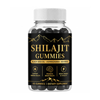VitaHall Gummies au Shilajit 60 unités avec Huile de Nigelle, Ashwagandha, Mousse de Mer – Boost d'Énergie, Soutien Immunitaire et Cérébral – OEM