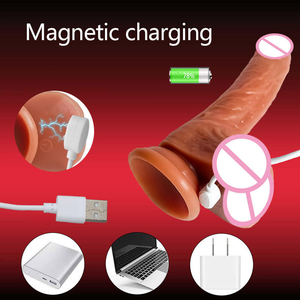 Vibromasseurs et Godemichés Chauffants Télécommandés pour Pénis, Jouets Sexuels, Godemiché Télescopique, Machine Sexuelle Anale, Godemiché Réaliste Vibrant pour Femmes - Product Image 5