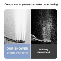 NOUVEAU DESIGN Pomme de douche en ABS pour baignoire et toilette à usage domestique sous pression avec anneau creux pour robinet de salle de bain Accessoire