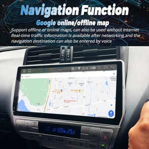 Écran radio Android 13 de 12,3 pouces pour Toyota Prado 2021 2019 2020 CarPlay 2Din Autoradio GPS Stéréo Lecteur multimédia vidéo - Product Image 5