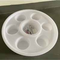 3.5L étanche bain à remous piscine flottant IP65 en plastique plateau en verre à vin Led Bar PE moderne en plastique seau à glace