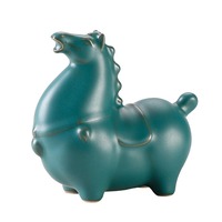 MSH robuste et corsé Vintage Tang Horse Tea Pet Ornament Cultivable Tea Pet