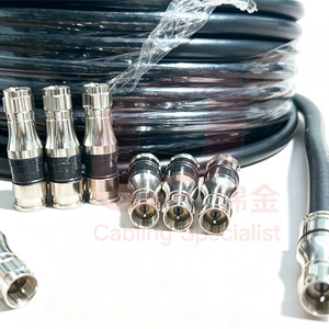 Cable Coaxial JinJin RG11 de 75 Ohmios, Baja Pérdida, Conductor de Cobre, Revestimiento de PVC, Blindaje de Lámina de Aluminio y Trenzado para CATV/<span class=keywords><strong>MATV</strong></span>/CCTV - Product Image 2