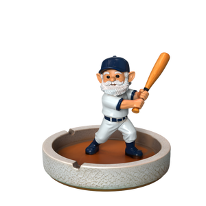 Großhandel <span class=keywords><strong>Custom</strong></span> Resin Gnome Baseball Aschenbecher Lustige Sport Thema Raucher halter Keramik Zigarre Aschenbecher für Bar Lounge Dekor - Product Image 3
