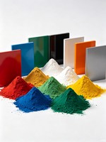 Revêtement en poudre hybride époxy-polyester à faible température de polymérisation pour pulvérisation électrostatique sur meubles métalliques, appareils électroménagers et pièces automobiles